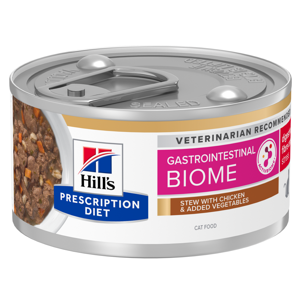 Hill's Gastrointestinal Biome Stress with Chicken & Vegetables muhennos kissalle 24 x 82 g