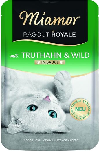 Miamor Ragout Royale in Sauce Kalkkuna & Riista kissalle 22 x 100 g