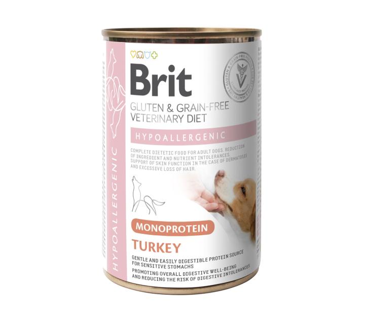 Brit Hypoallergenic Turkey koiralle 6 x 400 g