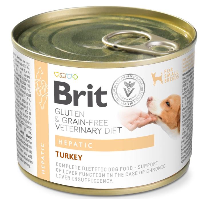 Brit Hepatic Turkey koiralle 6 x 200 g