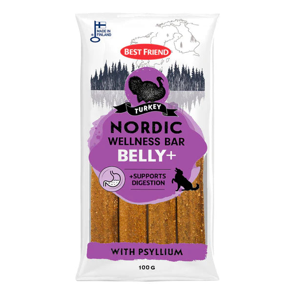 Best Friend Nordic Wellness Bar Belly+ kalkkuna 100 g