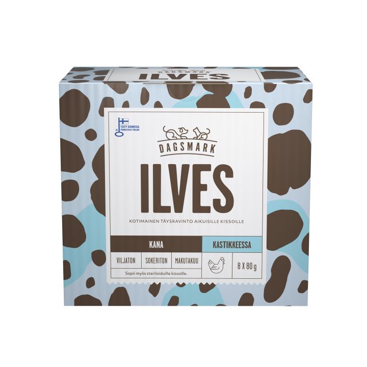 Dagsmark Ilves kanaa kastikkeessa kissalle 8 x 80 g