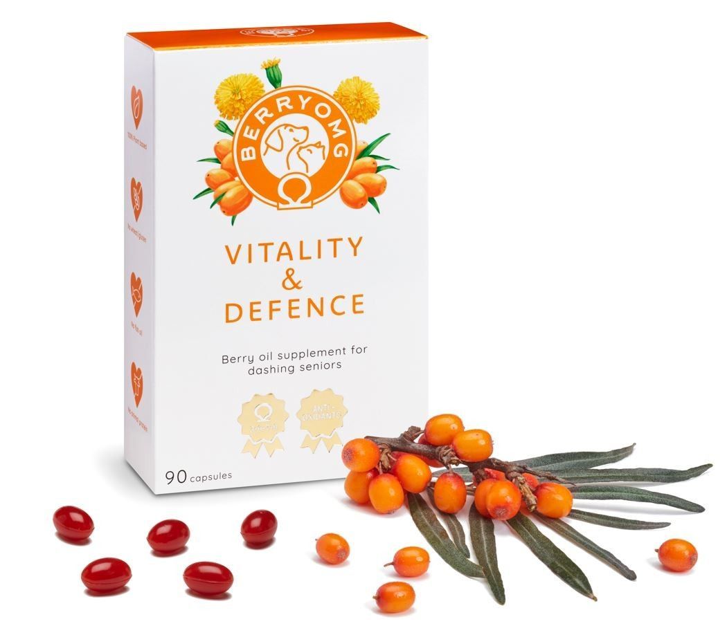BERRYOMG Vitality & Defence koiralle ja kissalle 90 kapselia