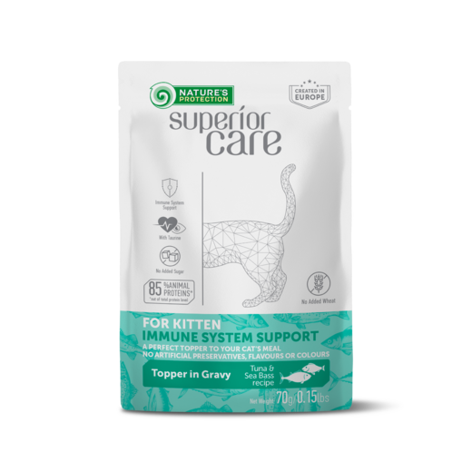 Nature's Protection Superior Care KITTEN Immune System Tonnikala & Meriahven 24 x 70 g