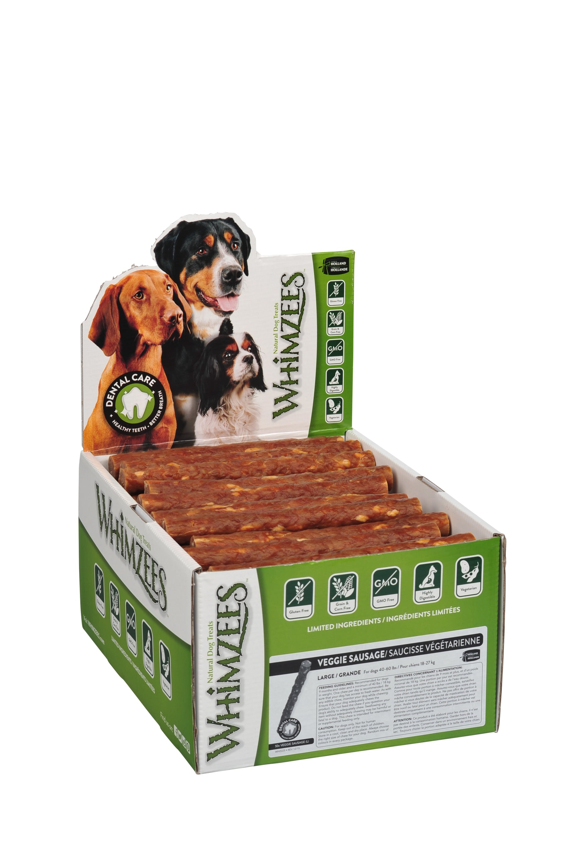 Whimzees Kasvismakkara L 50 kpl SÄÄSTÖPAKKAUS