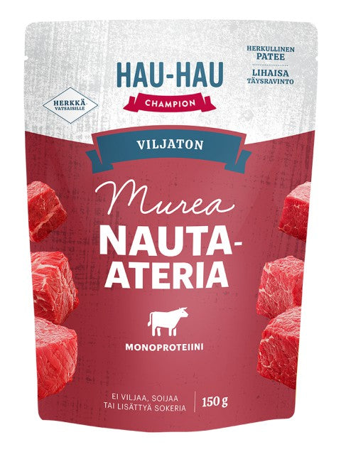 Hau-Hau Champion Viljaton Nauta-ateria 150g PÄIVÄYSTARJOUS