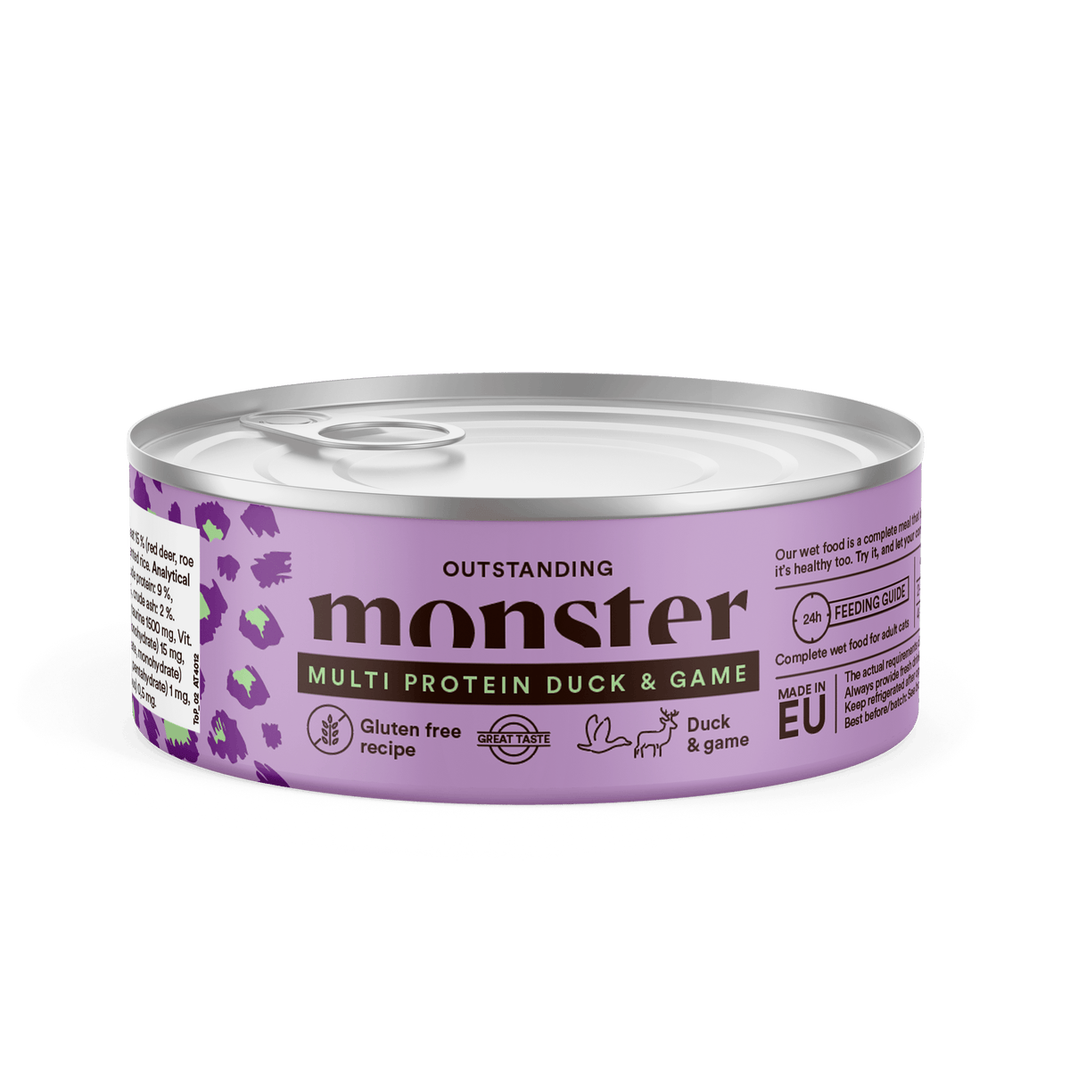 Monster Cat Adult Multi Protein Duck-Game kissalle 12 x 100 g