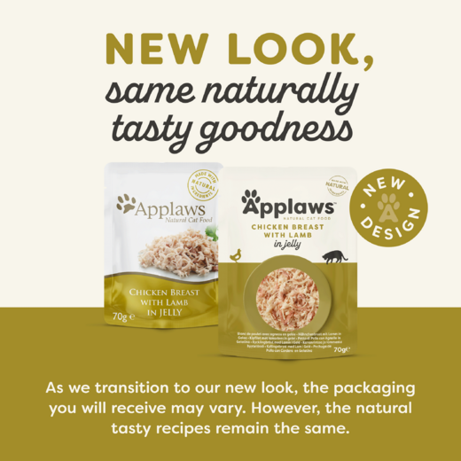 Applaws Kissa kananrinta & lammas hyytelössä annospussi 16 x 70 g
