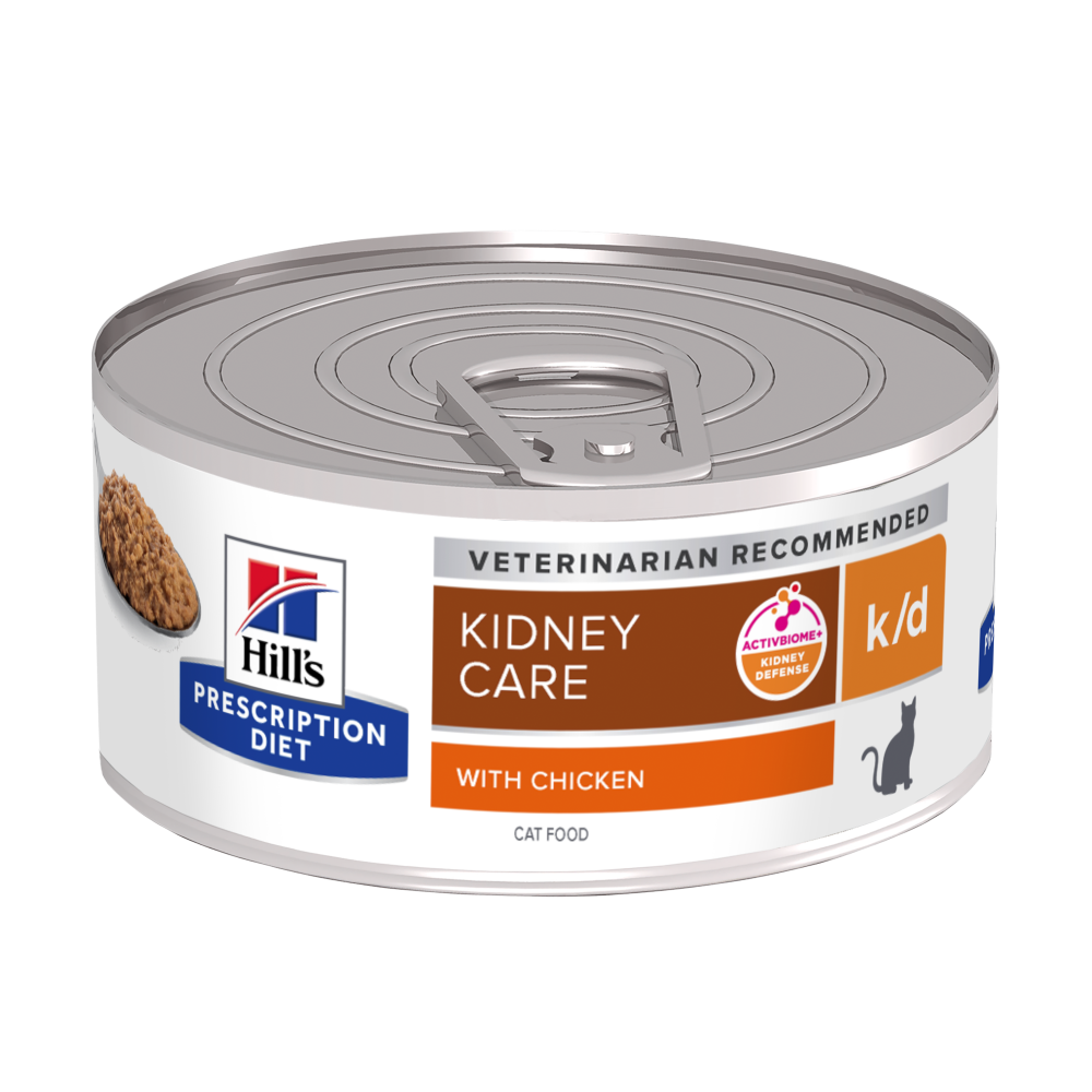 Hill's k/d Kidney Care ActivBiome+ Kidney Defense with Chicken kissalle 24 x 156 g