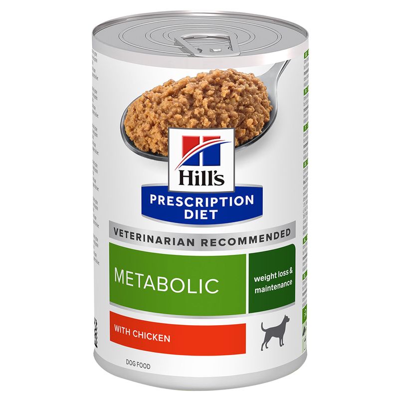 Hill's Metabolic with Chicken koiralle 370 g MAISTELUPAKKAUS PÄIVÄYSTARJOUS