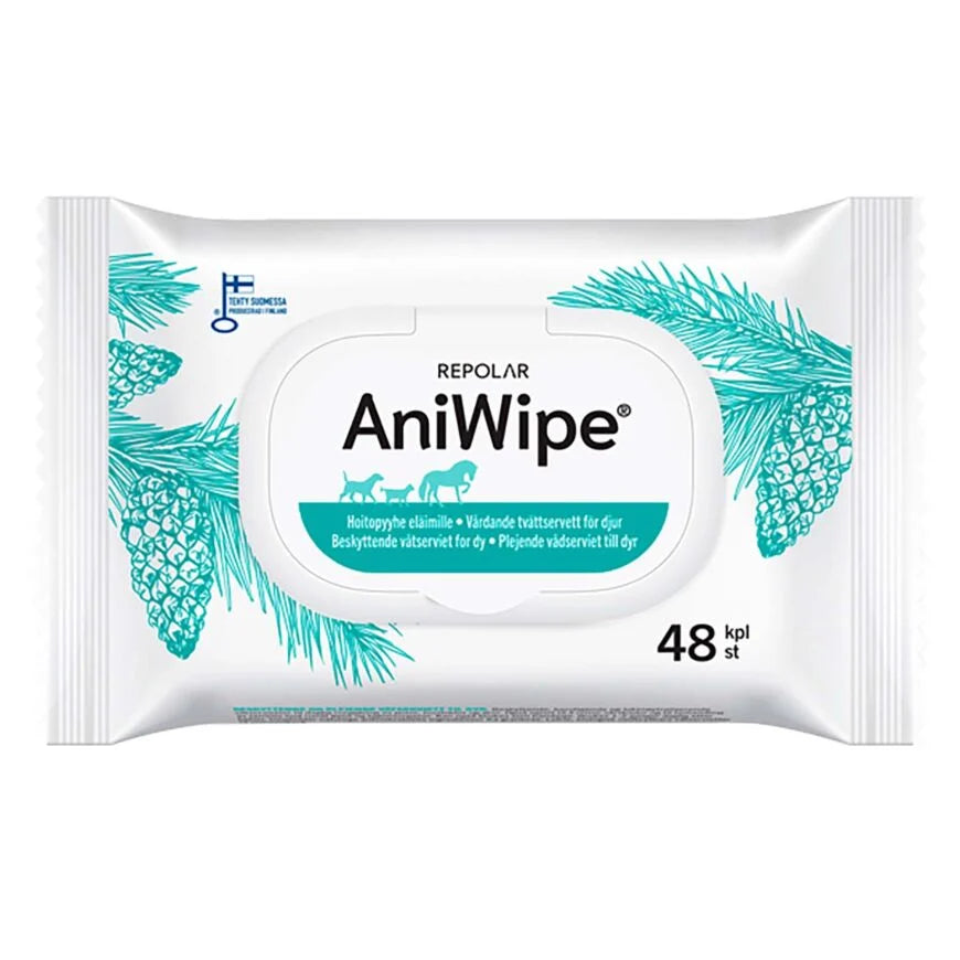 AniWipe Hoitopyyhe eläimille 48 kpl