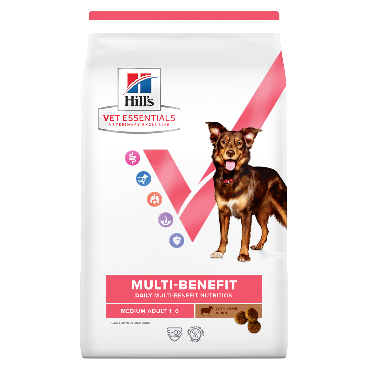 Hill's Vet Essentials Multi-Benefit Medium Adult with Lamb & Rice koiralle 2 kg