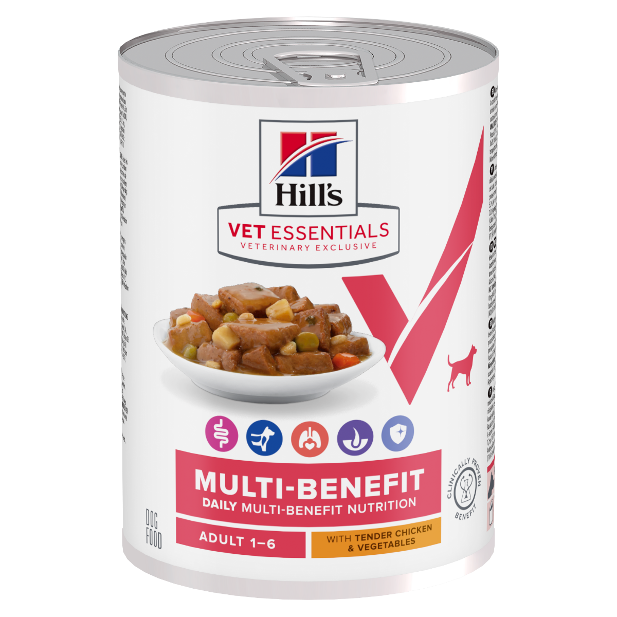 Hill's Vet Essentials Multi-Benefit Adult with Chicken & Vegetables koiralle 363 g MAISTELUPAKKAUS