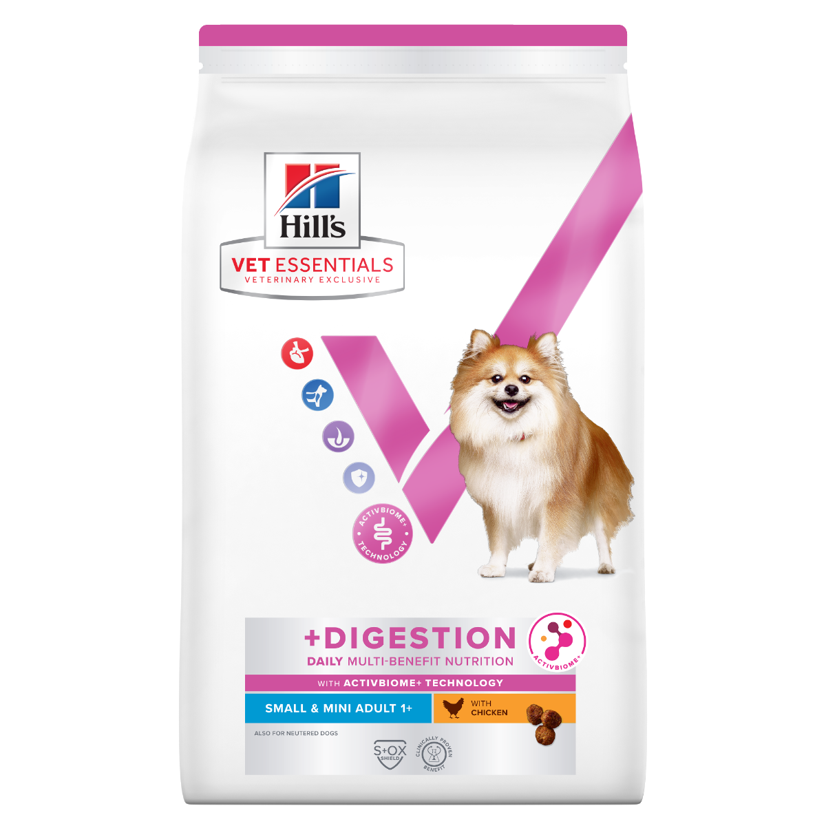Hill's Vet Essentials Multi-Benefit + Digestion Small & Mini Adult with Chicken koiralle 7 kg