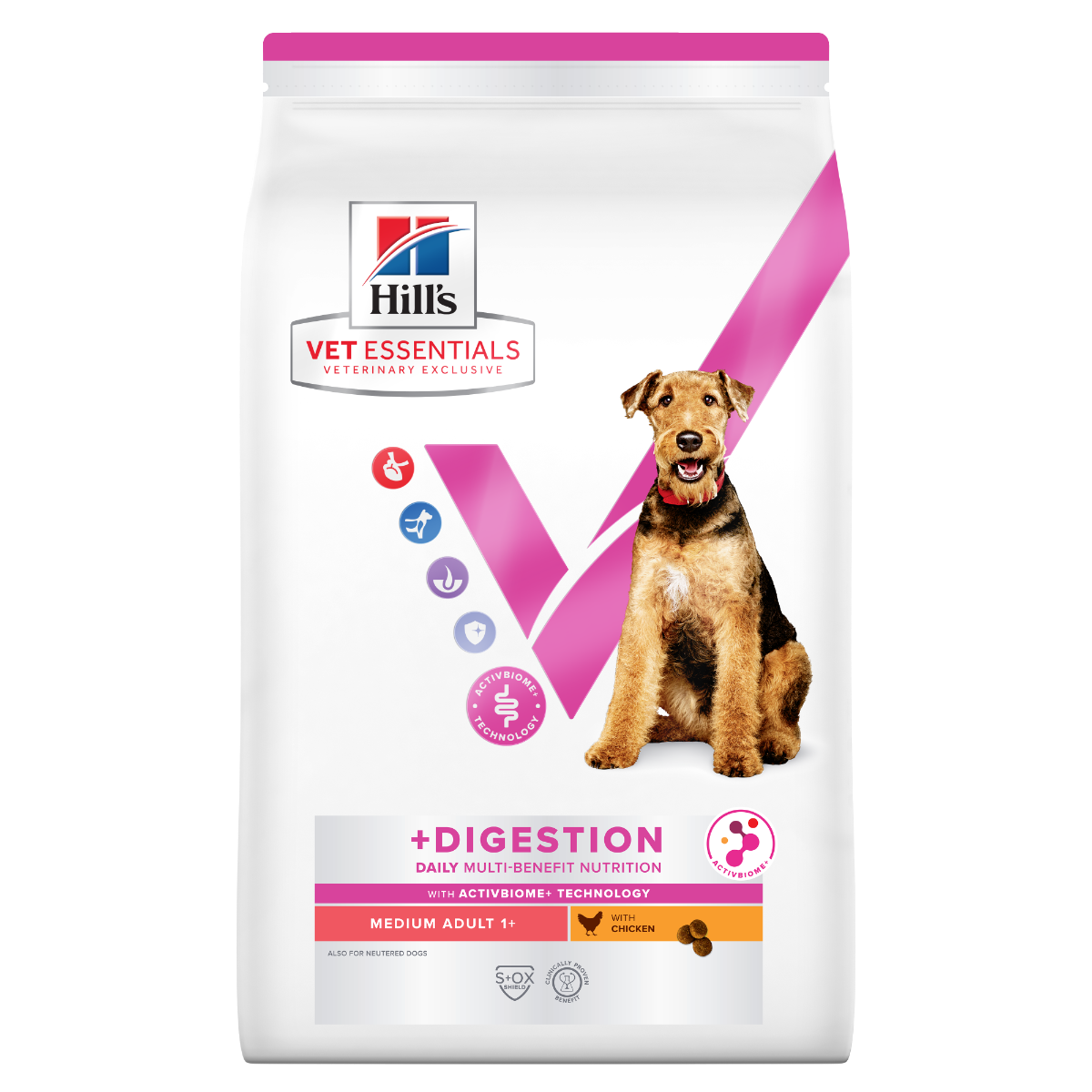 Hill's Vet Essentials Multi-Benefit + Digestion Medium Adult with Chicken koiralle 10 kg
