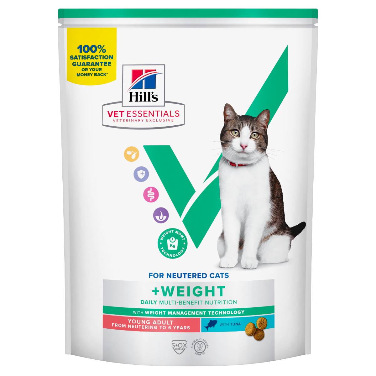 Hill's Vet Essentials Multi-Benefit + Weight Young Adult with Tuna kissalle 3 kg