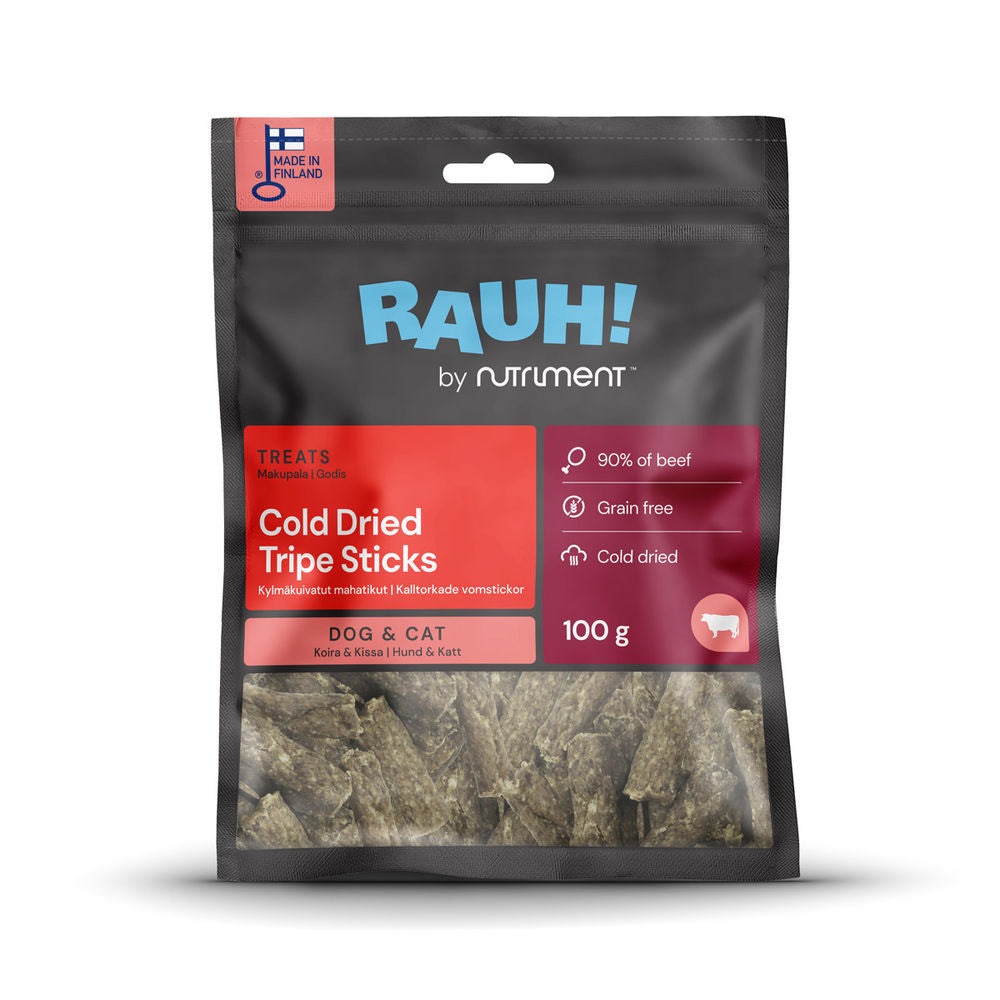 RAUH! Cold-dried Tripe Sticks 100 g - Kylmäkuivatut mahatikut 100 g