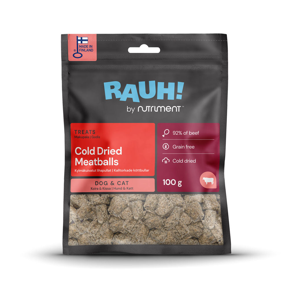 RAUH! Cold-dried Meatballs 100 g - Kylmäkuivatut lihapullat 100 g