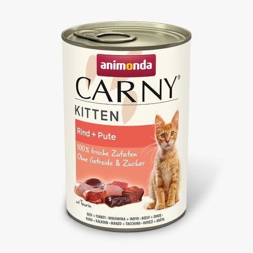 Animonda Carny Kitten Nauta & Kalkkuna kissalle 400 g MAISTELUPAKKAUS