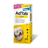 AdTab 112 mg 3 fol purutabletti koiralle (> 2,5–5,5 kg)