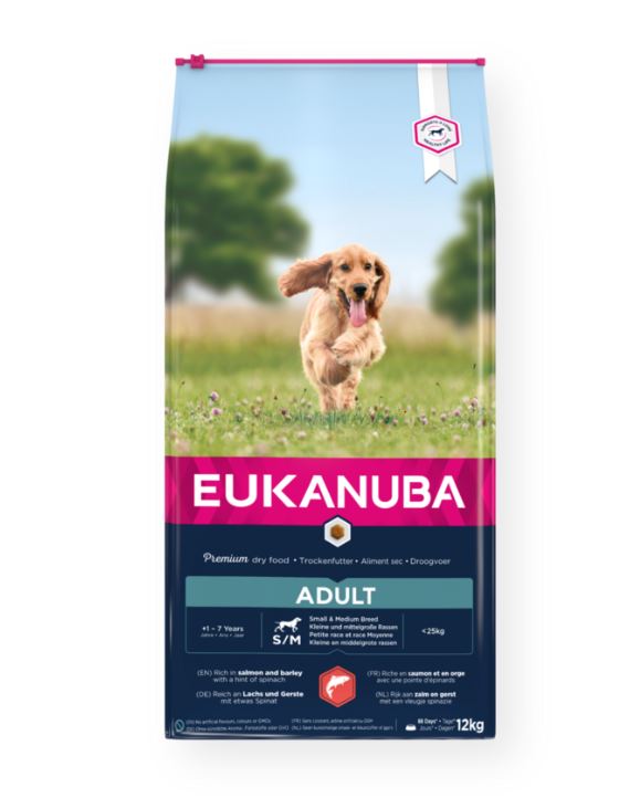 Eukanuba Canine Adult Small & Medium Salmon & Barley 12 kg