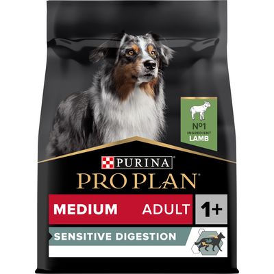 Pro Plan Dog Medium Adult Sensitive Digestion 3 kg PÄIVÄYSTARJOUS