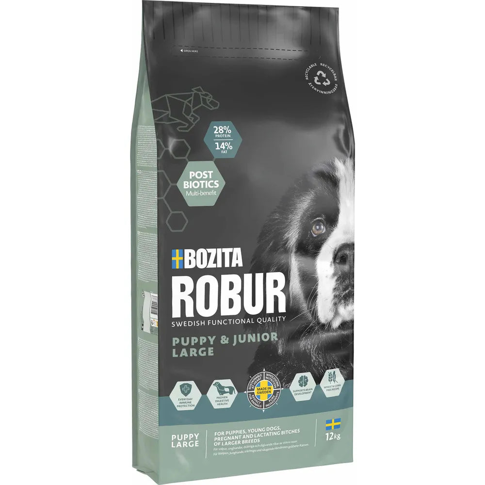 Bozita Robur puppy & junior large koirille 12 kg
