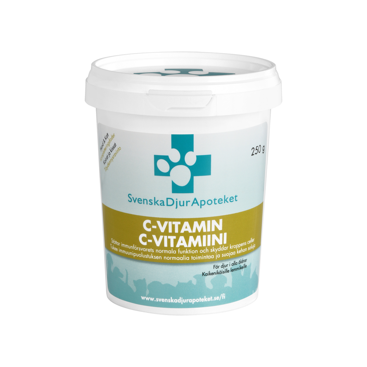 Svenska DjurApoteket C-vitamin koiralle ja kissalle 250 g