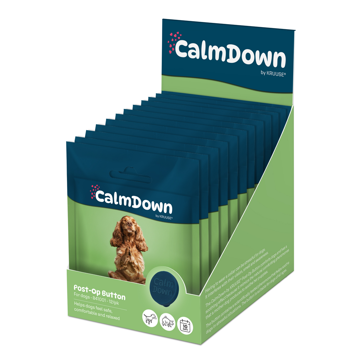 CalmDown by KRUUSE leikkauksenjälkeinen rauhoittava nappi, koirat 1 kpl