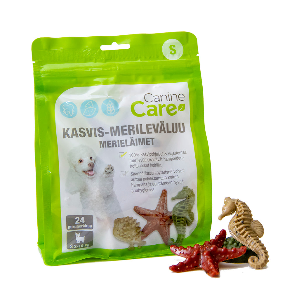 CanineCare kasvis-merileväluu merieläimet S 24 kpl 336 g