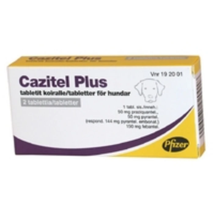 Cazitel Plus 50 mg / 144 mg / 150 mg tabletti koirille 2 kpl