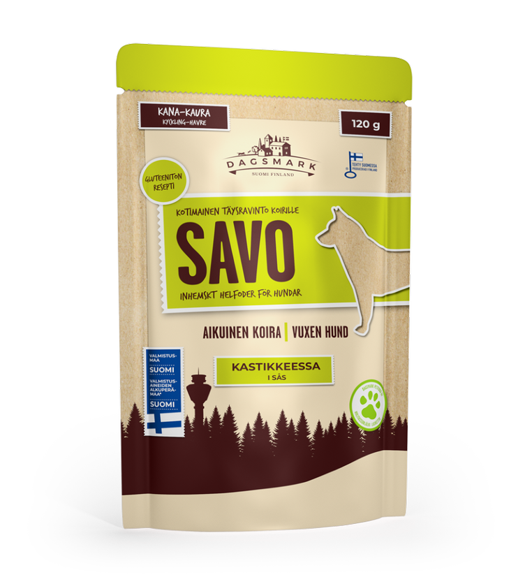 Dagsmark Savo märkäruoka koiralle 15 x 120 g SÄÄSTÖPAKKAUS