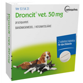 Droncit vet 50 mg 2 fol tabletti