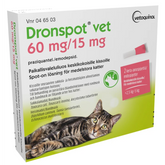 Dronspot vet 60 mg / 15 mg 2 x 0.70 ml paikallisvaleluliuos 2,5-5 kg kissoille