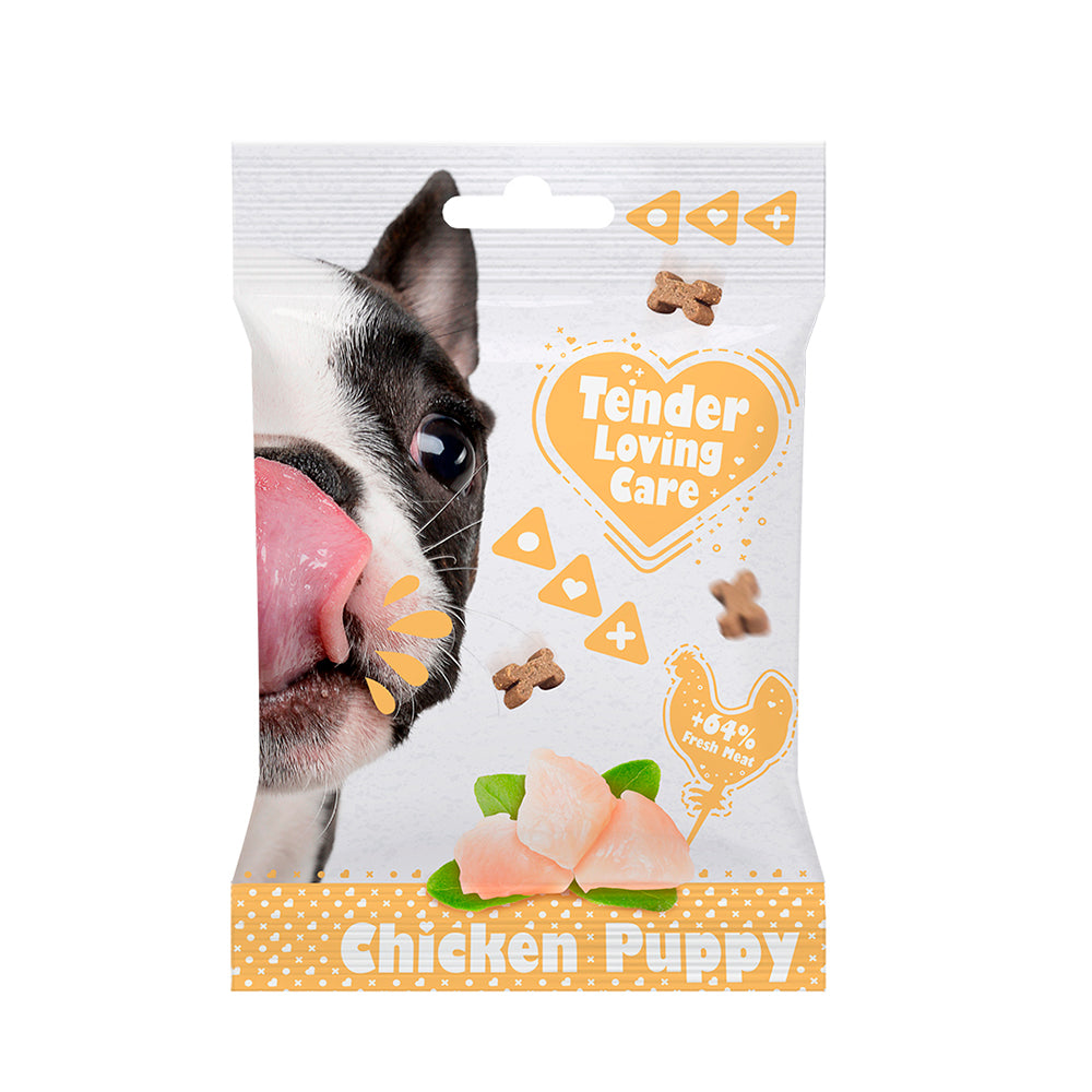 Duvo+ Tender Loving Care pehmeä makupala kana koiranpennulle 100 g
