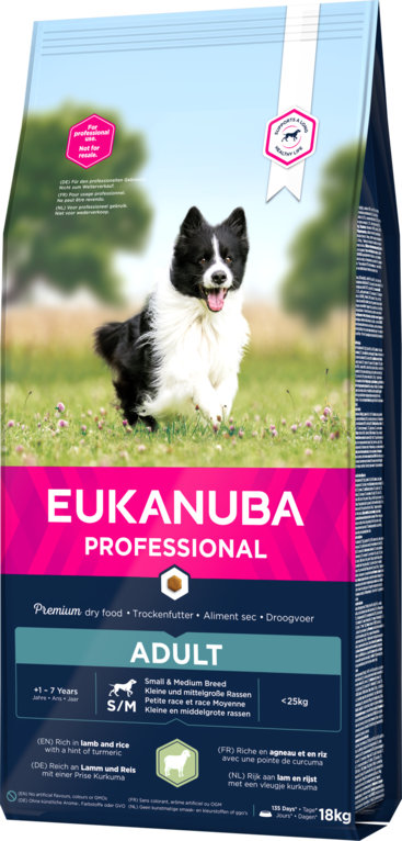 Eukanuba Canine Adult Small & Medium Lamb & Rice 18 kg