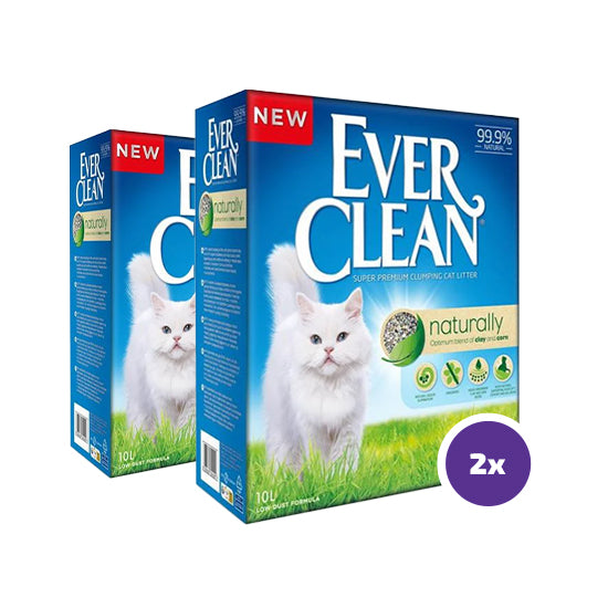 Ever Clean Unscented Naturally kissanhiekka 2 x 10 L TUPLAPAKKAUS