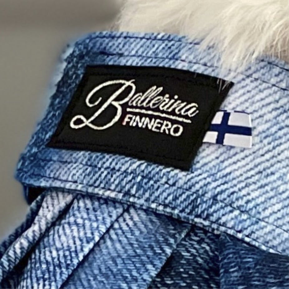 FinNero Ballerina juoksuhousut denim sininen S