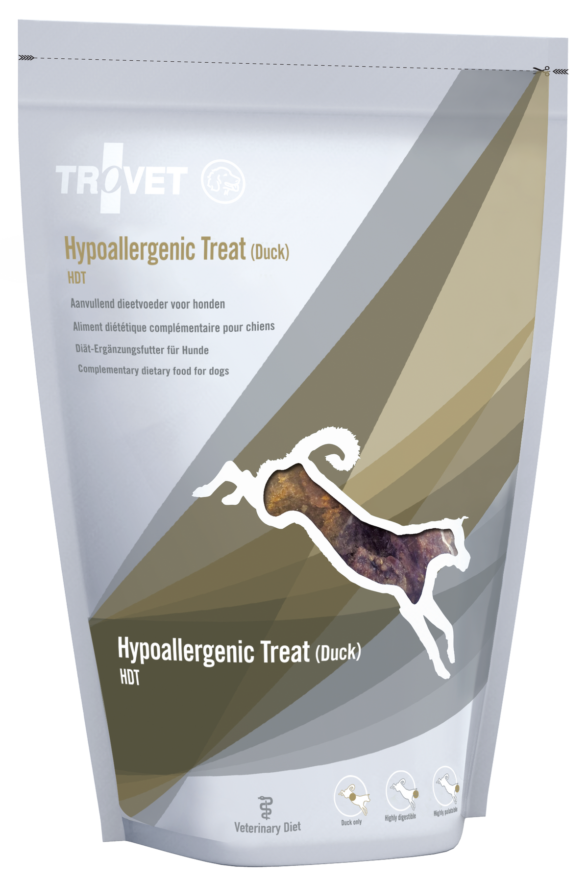 Trovet HDT Hypoallergenic Treat Ankka koiralle 250 g