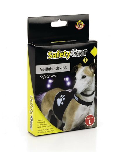 Heijastava liivi tassukuviolla musta M