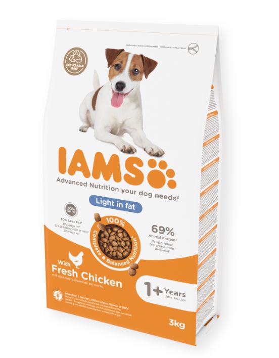 Iams Canine Adult Light in Fat All Breed 3 kg