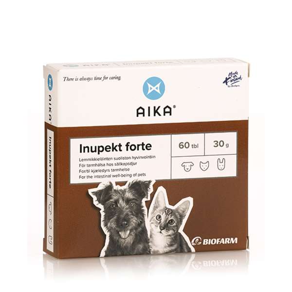 AIKA Inupekt Forte kissalle ja koiralle 60 tablettia RIKKOONTUNUT