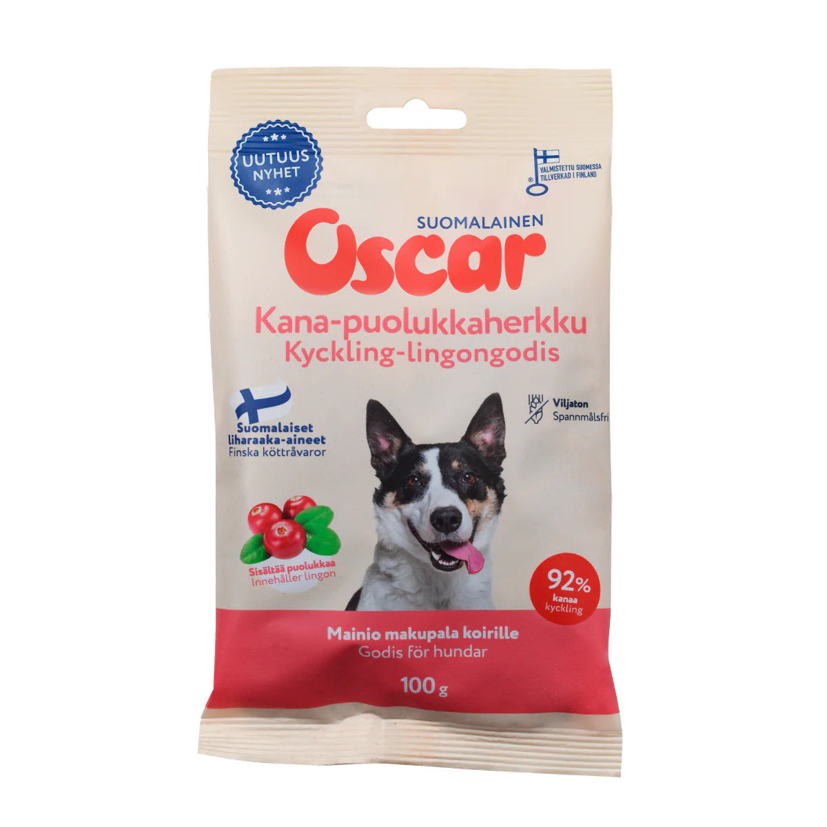 Oscar Kana-puolukkaherkku 100 g