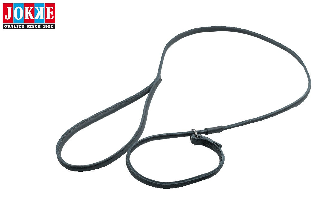 Jokke Lappo - Nahkainen näyttelytalutin Musta 80 cm x 6,5 mm