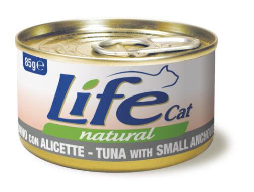 LifeCat Naturale Tonnikala & Pikkusilli purkki 85 g MAISTELUPAKKAUS