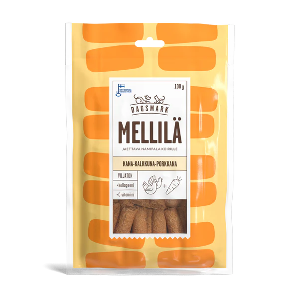 Dagsmark Mellilä kana-kalkkuna-porkkananami 100 g