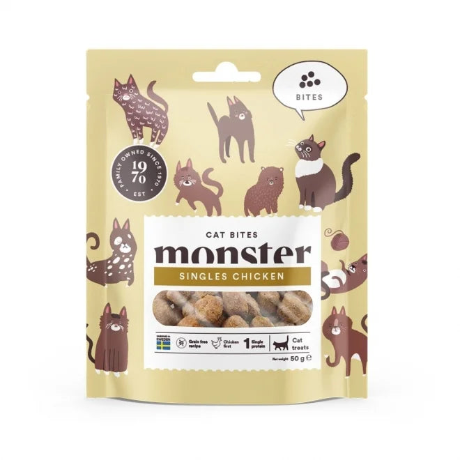 Monster Cat Bites Singles Chicken kissalle 50 g