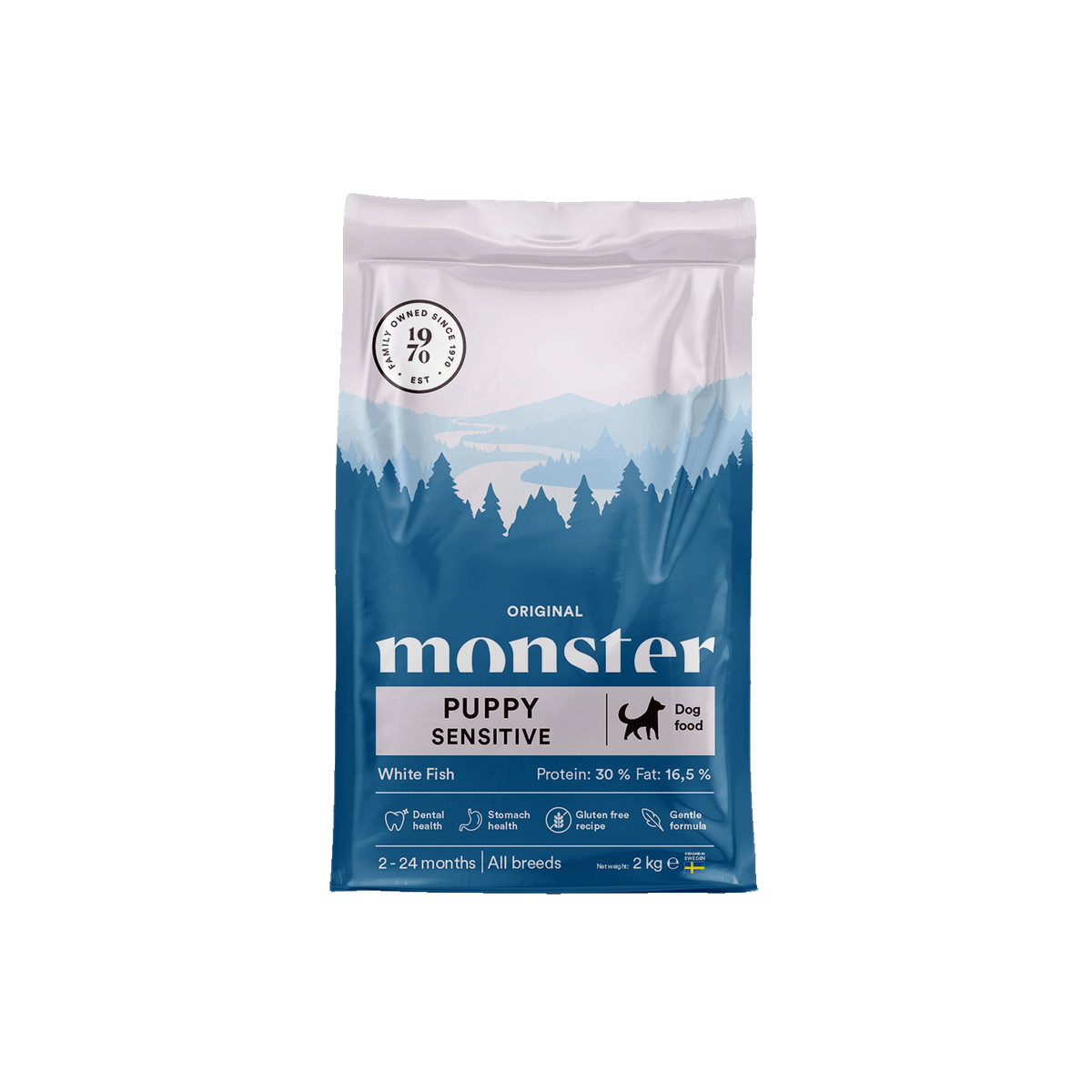 Monster Dog Original Puppy Sensitive White Fish koiralle 2 kg