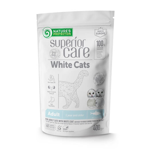 Nature's Protection Superior Care White Adult Cat Silli viljaton 400g PÄIVÄYSTARJOUS