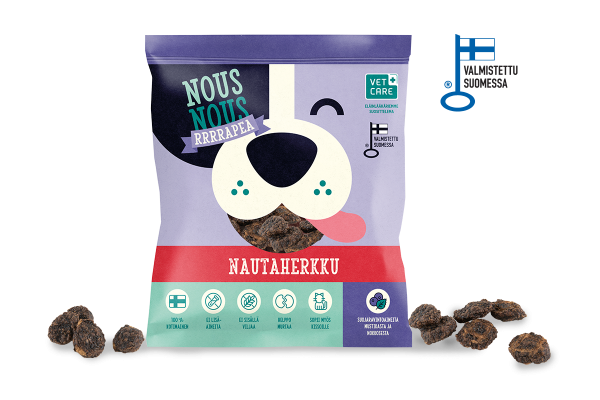 NousNous Rapea Nautaherkku koiralle 150 g PÄIVÄYSTARJOUS